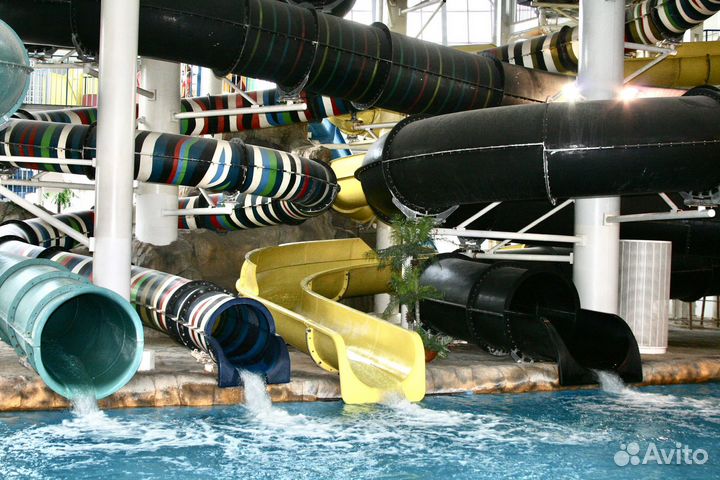 Водные горки для аквапарка, частично с документами