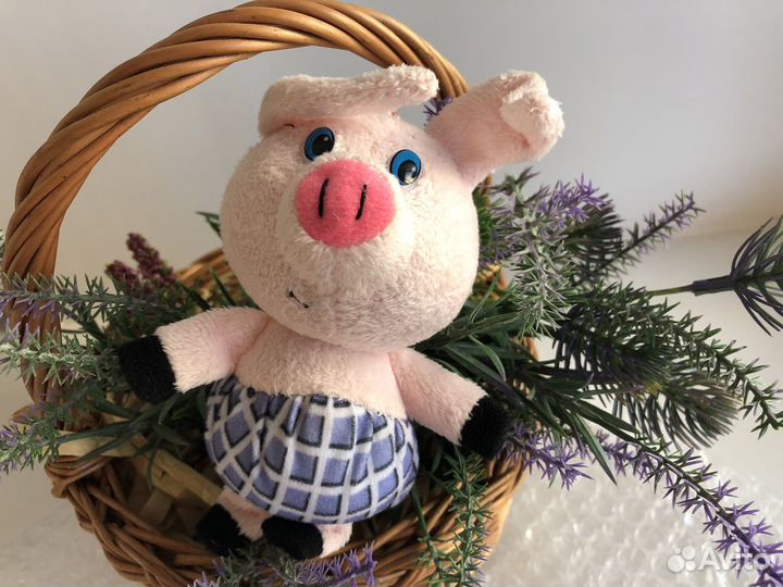 Игрушка мягкая свинка Пятачок