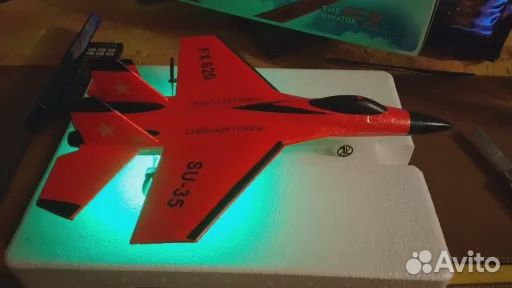 Самолет на радиоуправлении Пульт 2шт Аккумулятора