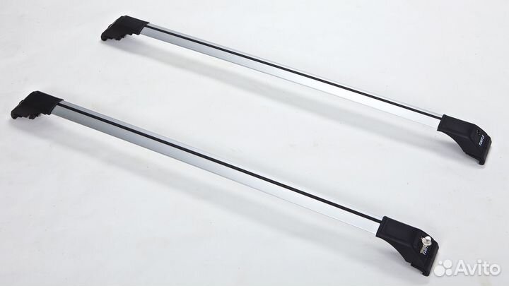 Багажник Turtle на низкие рейлинги серебро