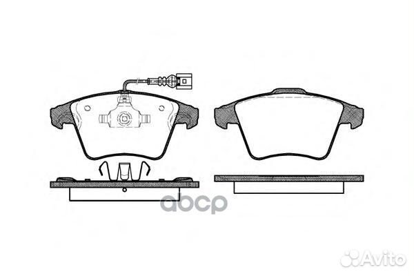 Комплект тормозных колодок дисковый тормоз 1045
