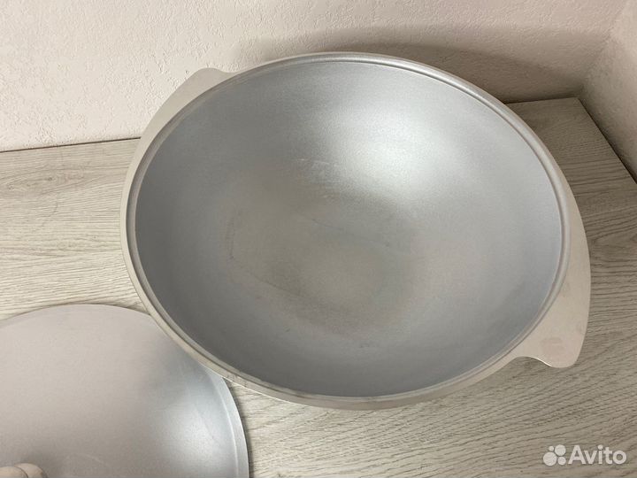 Ал-1201 Казан 12л. Алюминий с крышкой, Kukmara