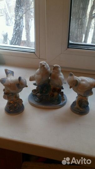 Фарфоровая статуэтка ''Птицы''