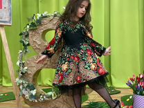 Нарядное платье,в русско-народном стиле. Прокат