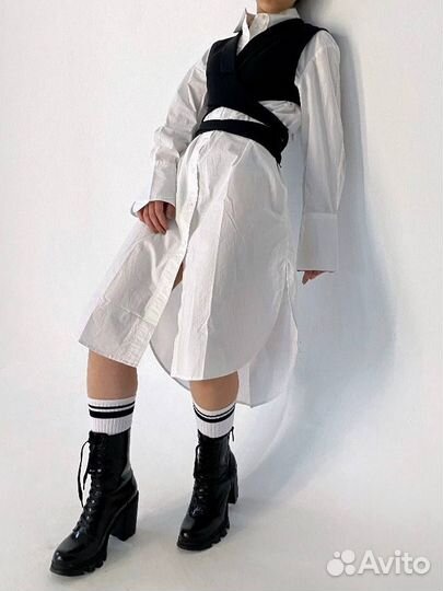 Платье рубашка HM