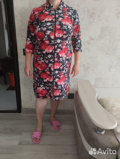 Халат махровый женский