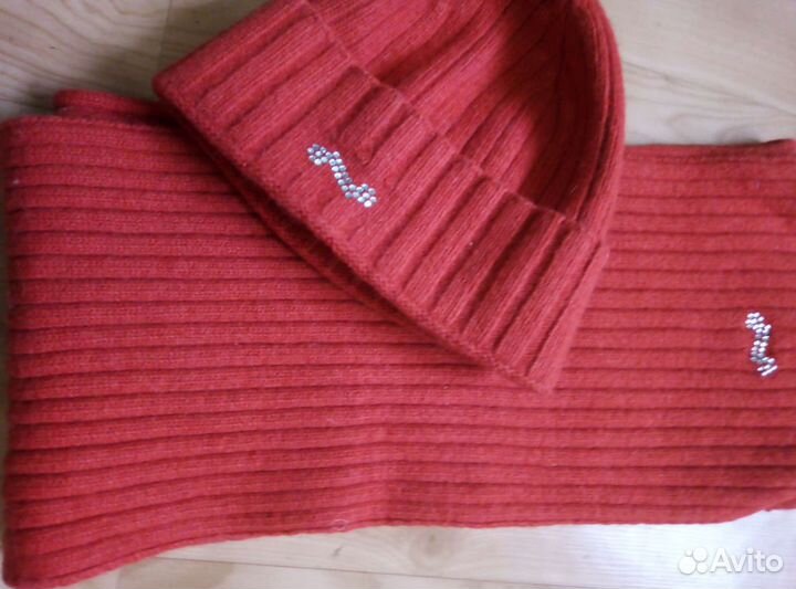 Шапка, шарф (комплект) 50шерсть,25ангора