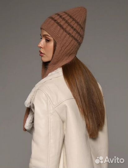 Шапка чепчик женская на завязках