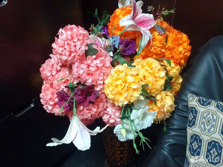 Искусственные цветы для декора