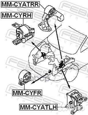 Опора двигателя mitsubishi lancer 07/outlander