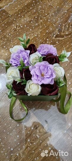 Букет из мыльных роз