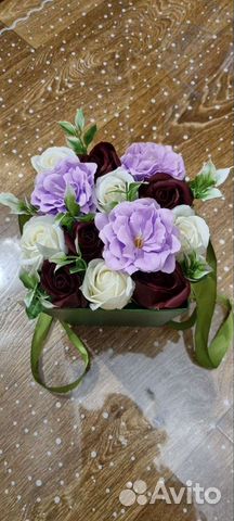 Букет из мыльных роз