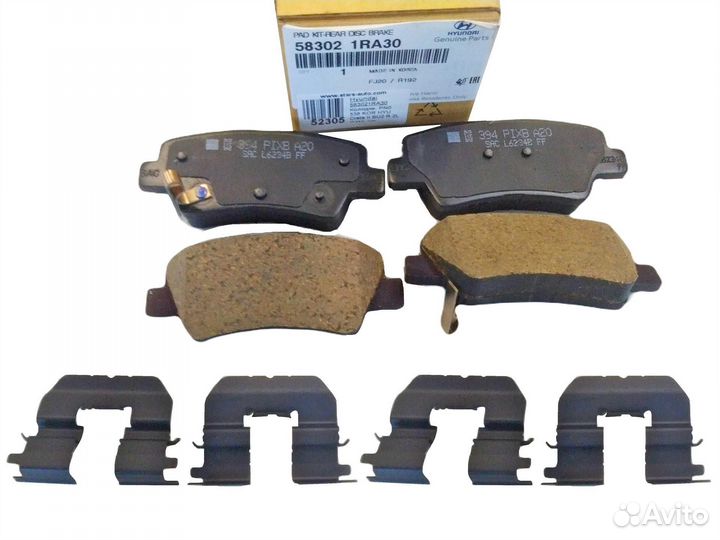 Колодки тормозные задние Solaris/RIO 2011-2017