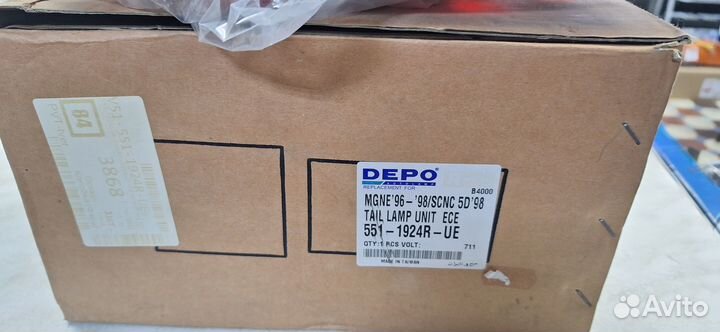 Фонарь правый 5 дв. Renault Megane 96 551-1924r-ue