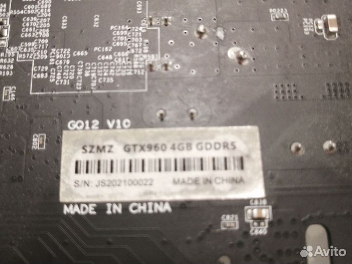 Видеокарта gtx960 4gb