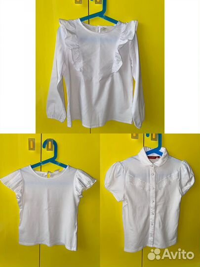 Набор Блузки рубашка в школу 134