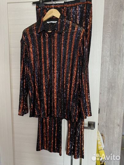 Костюм zara пайетки