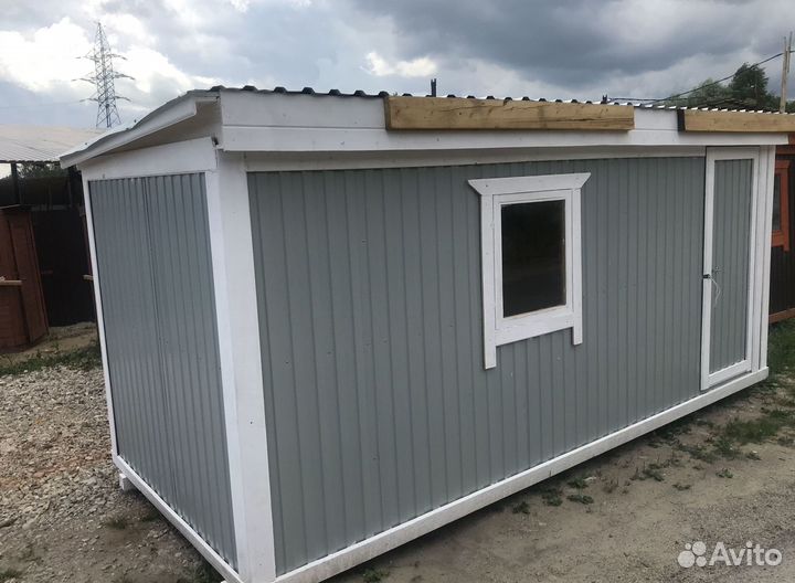 Бытовка новая утепленная 6м с пвх окном