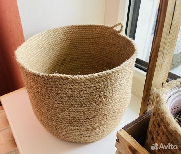 Корзина из джута