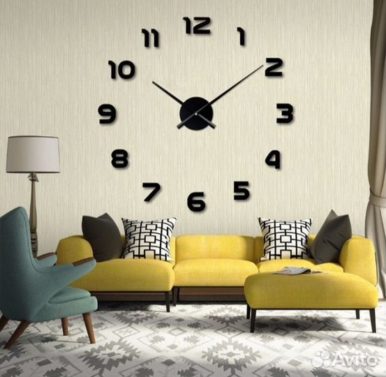 Новые часы настенные 3Д большие