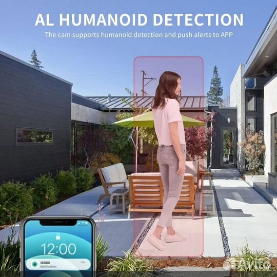 Видеокамера уличная поворотная WI-FI