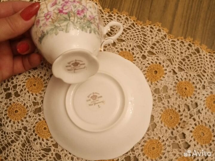 Фарфоровые чайные пары Англии и Японии