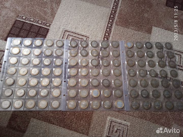 10 рублей 2000 - 2020 коллекция, 100 монет