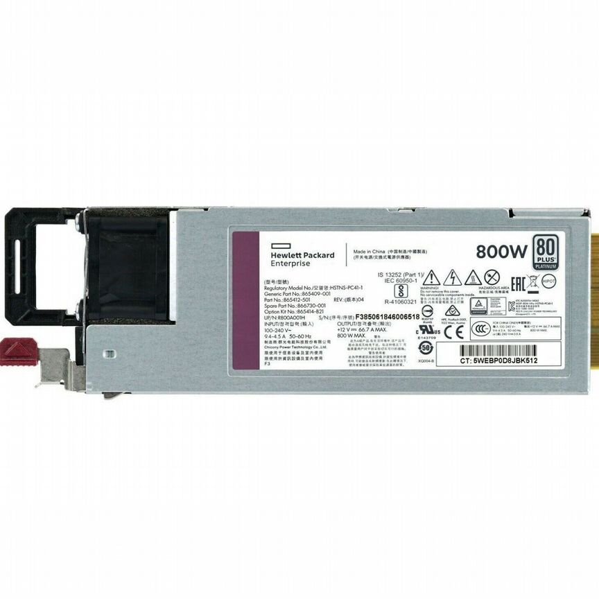 [HSTNS-PC41-1] Блок Питания Hp 800wt Hstns-Pc41-1