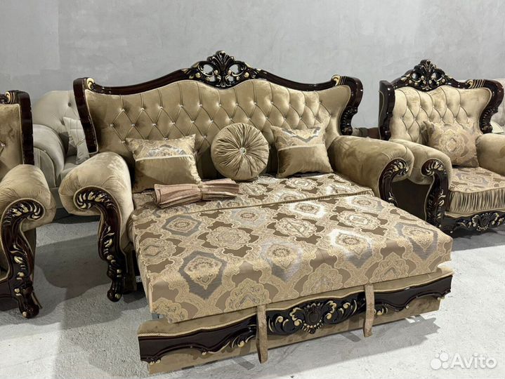 Мягкая тройка с креслами