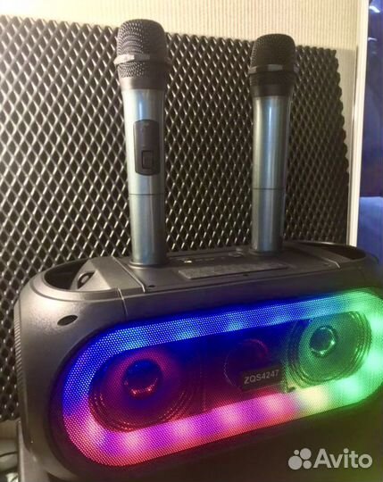 Колонка караоке с 2 микрофонамм