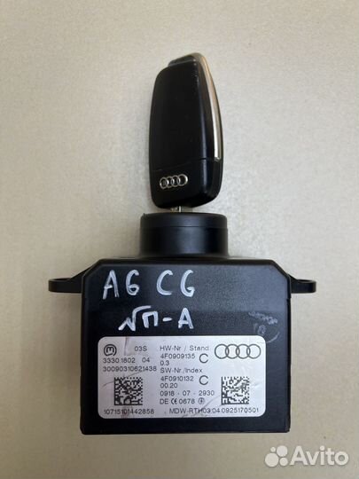 Замок зажигания с ключом Audi A6 C6 4F0910131E