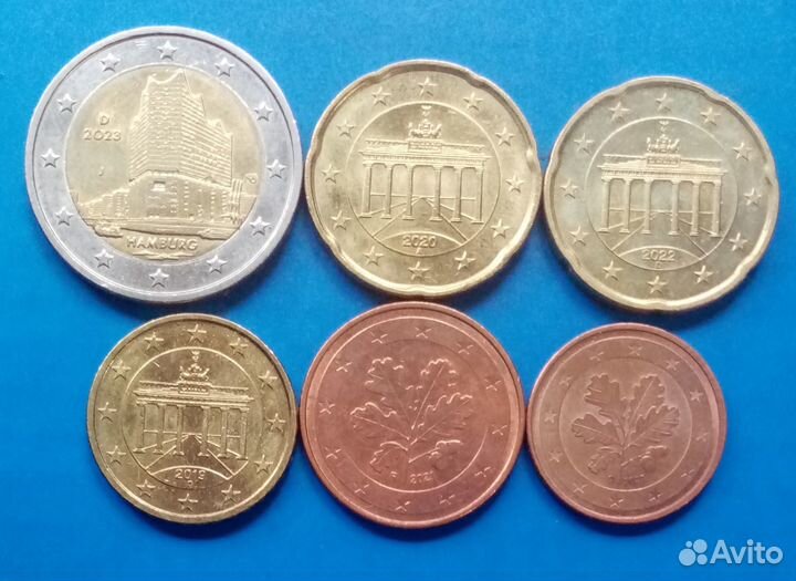 Евроценты Германия, Словения,Австрия