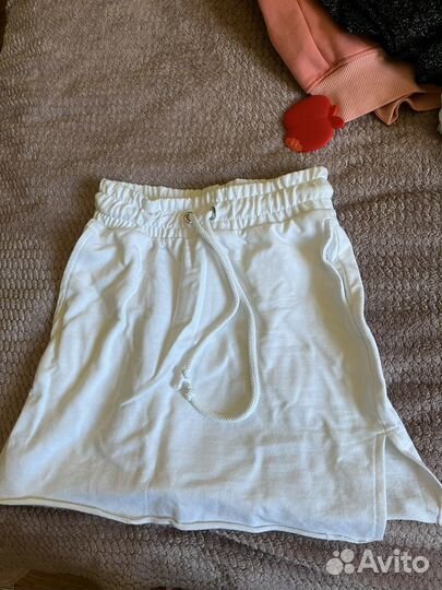 Юбка короткая белая