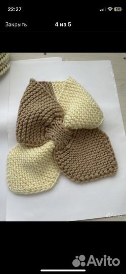 Комплект шапка и шарф женские