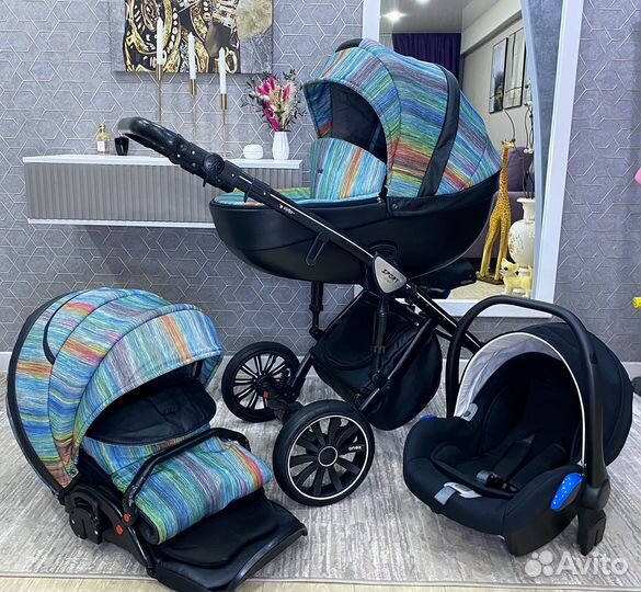 Коляска 3 в 1 Anex Sport Эко кожа (доставка )