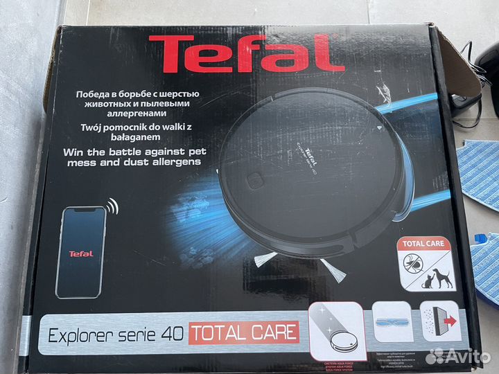 Робот пылесос моющий tefal