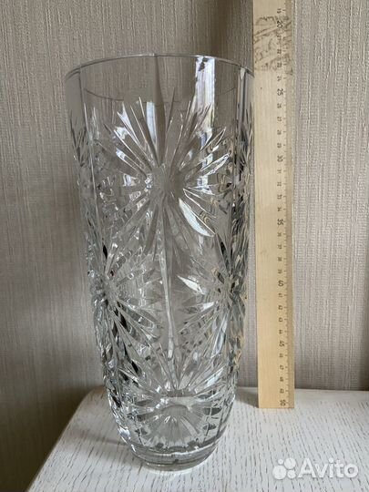 Хрустальная ваза для цветов СССР