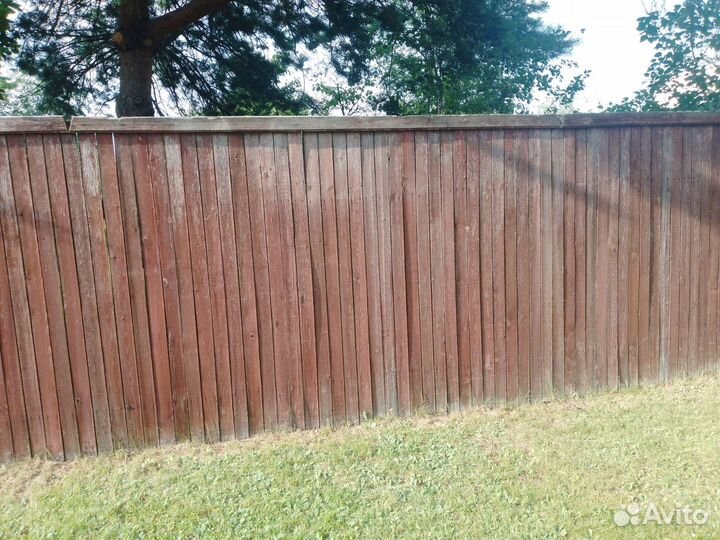 Забор деревянный