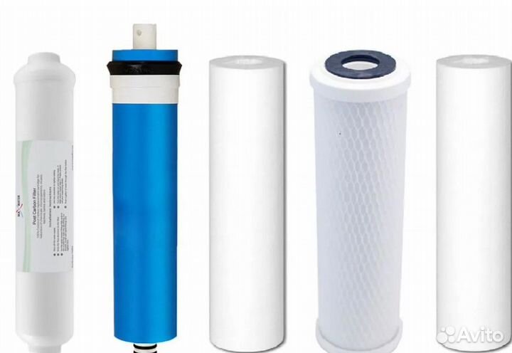 Фильтры для воды и для осмоса/ 5 шт/евро стандарт