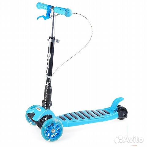 Самокат с ручным тормозом