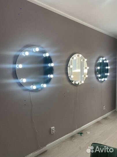 Зеркало с лампочками