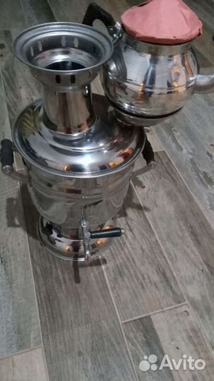 Самовар на дровах новый