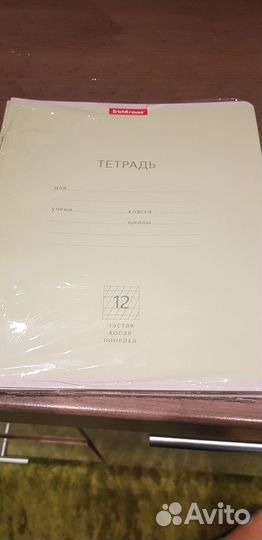 Тетрадь в частую косую линейку (10шт)