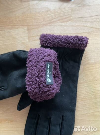 Перчатки замшевые, размер S