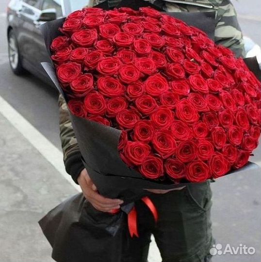 Высокие розы Доставка цветов