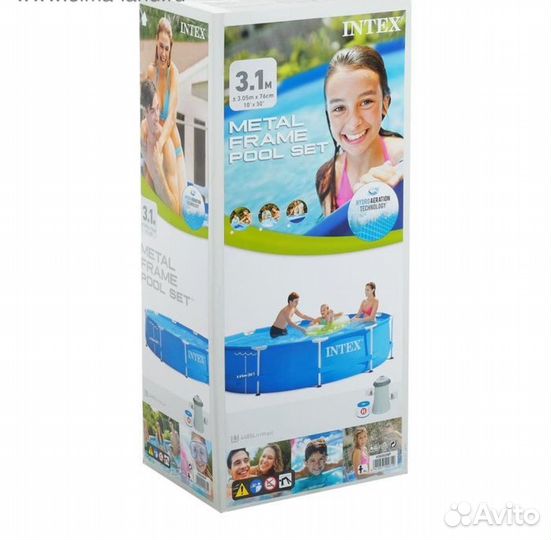 Каркасный бассейн intex 305*76