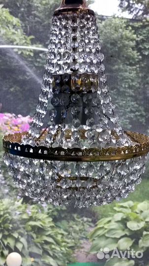 Люстра из хрусталя Чехия