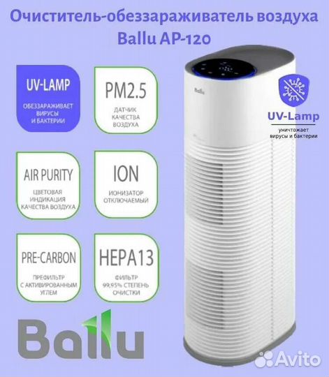 Очиститель воздуха ballu ap 120