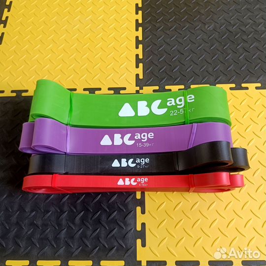 Резиновые петли 4шт набор 4-57 кг Новые