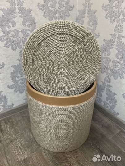 Пуфик из джута